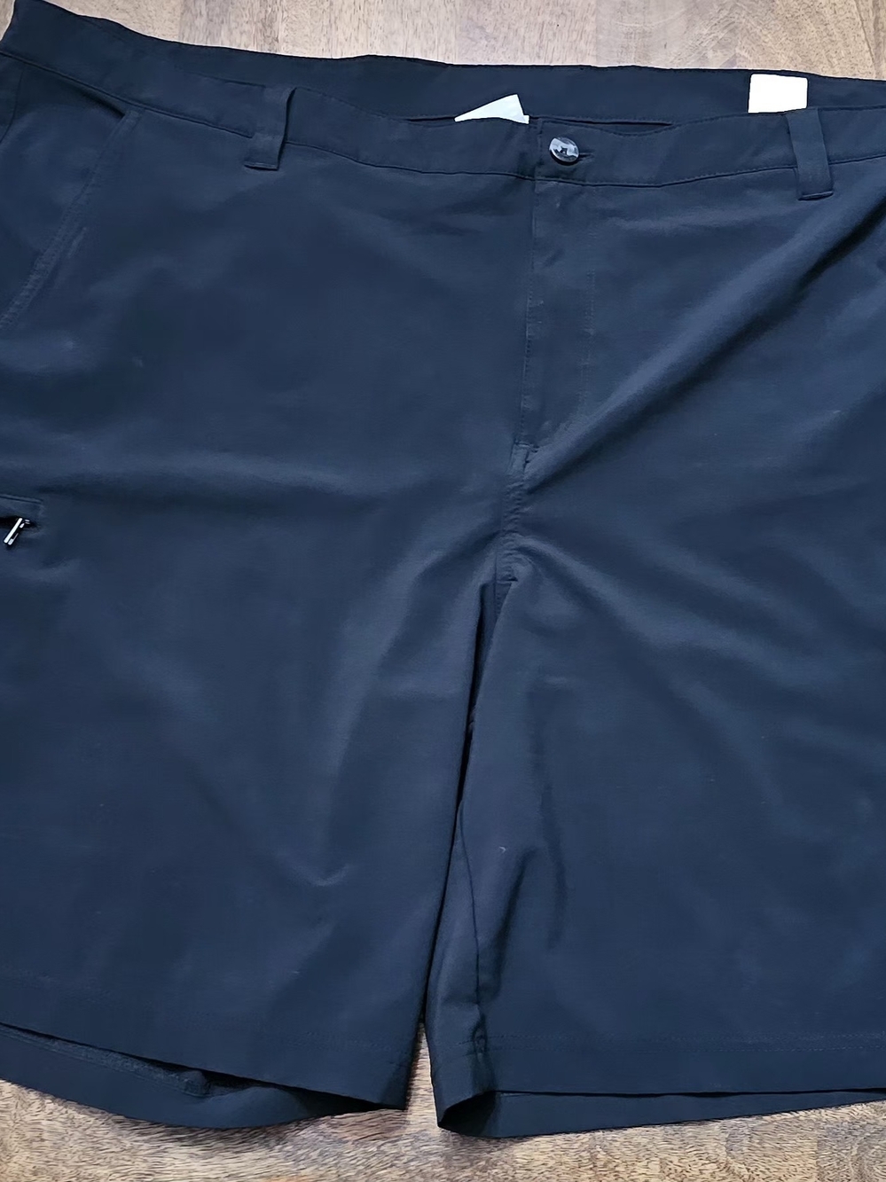 Men's Black Performance Stretch Cargo Shorts
